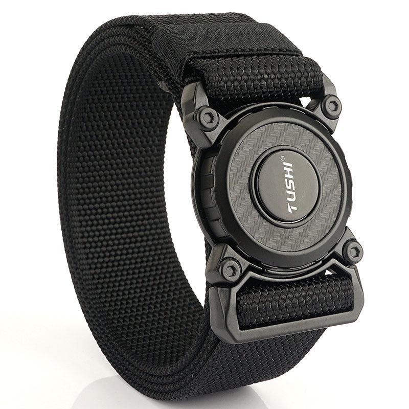 Casual Men's Quick Release Buckle Belt Tactical Nylon Waistband