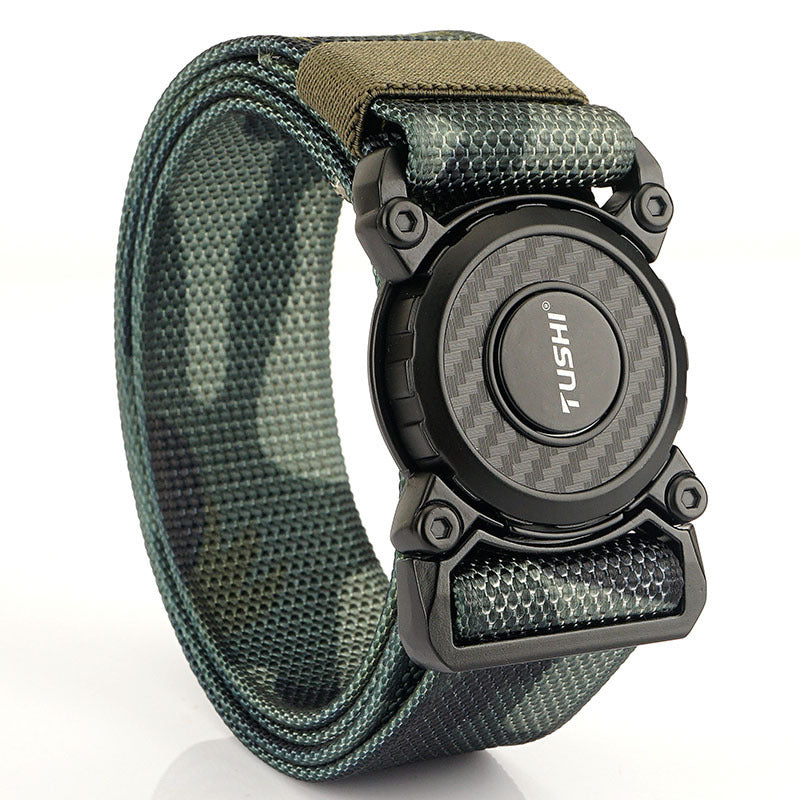 Casual Men's Quick Release Buckle Belt Tactical Nylon Waistband