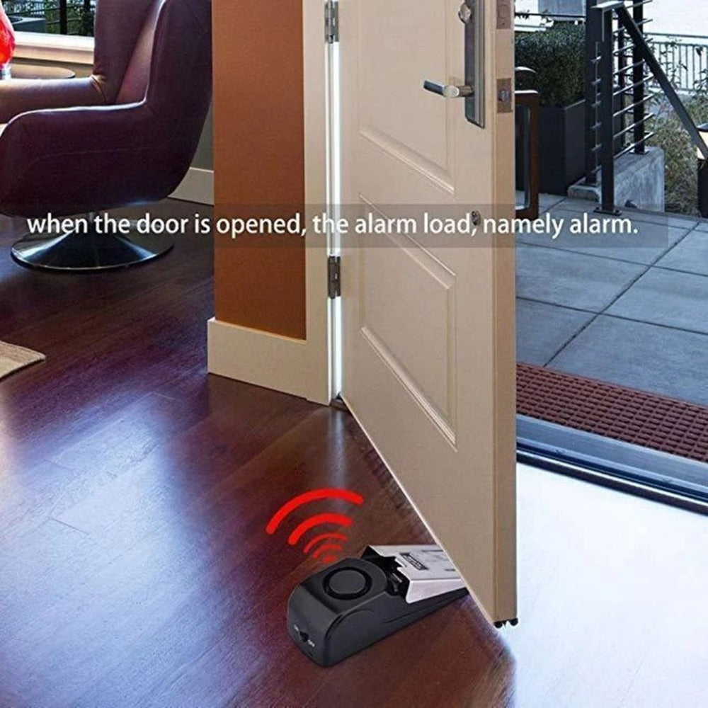 Electronic Burglar Alarm Intelligent Home Security Wedge Door Stop Alarm
