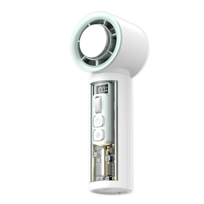 Mini-portable USB Rechargeable Handheld High-speed Turbo Fan