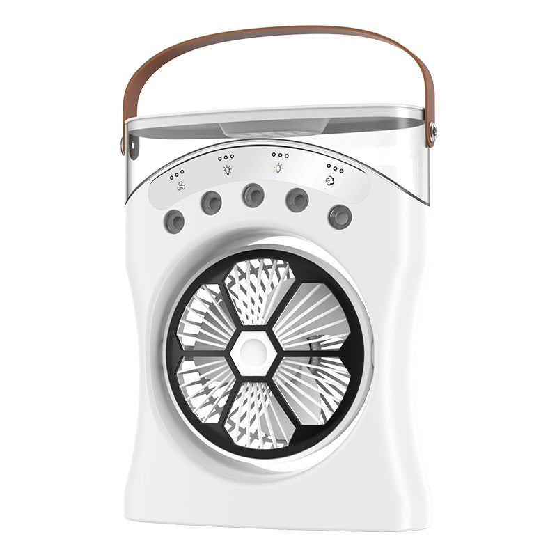 Portable Mini Humidifier Fan Water Spraying Fan Rechargeable Air Cooler