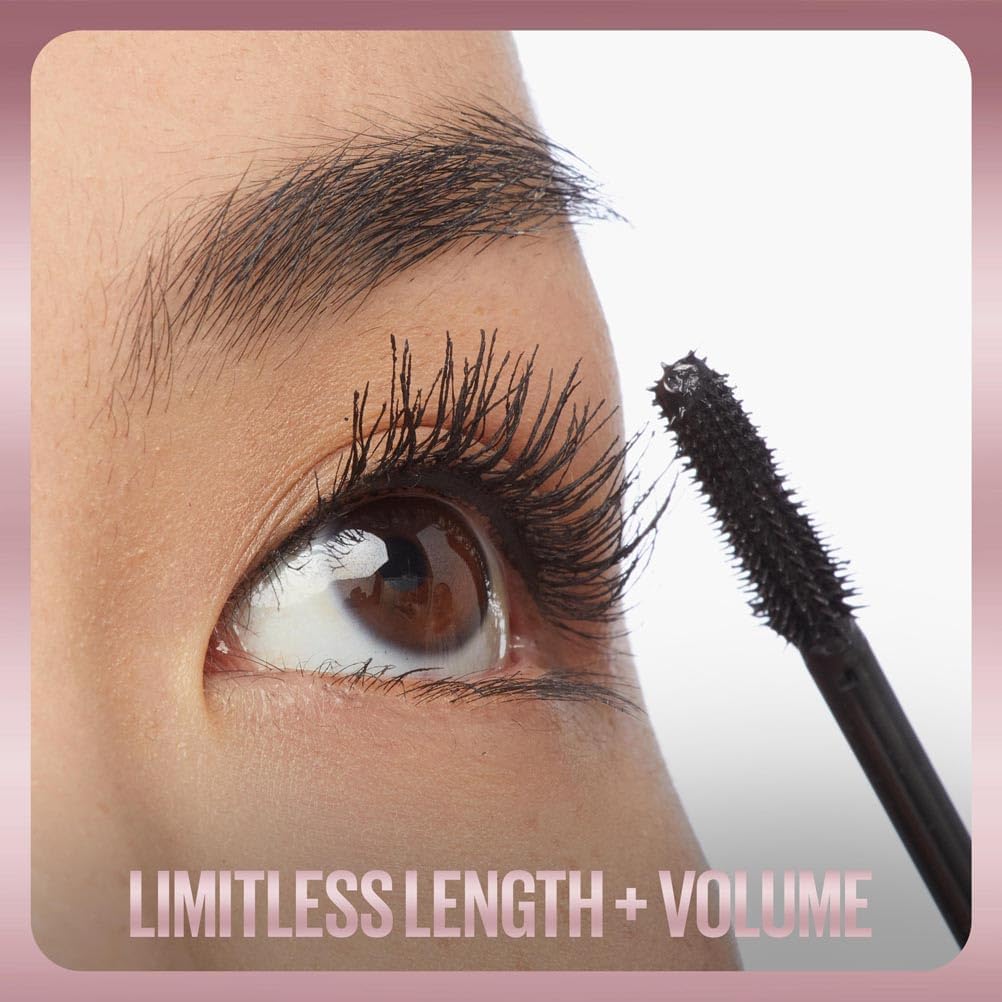 Maybelline Lash Sensational Sky High Mascara, Volumising & Lengthening Mascara, Washable Flake-Free Formula Infused with Bamboo Extract & Fibres, 7.2 ml, Shade: 01