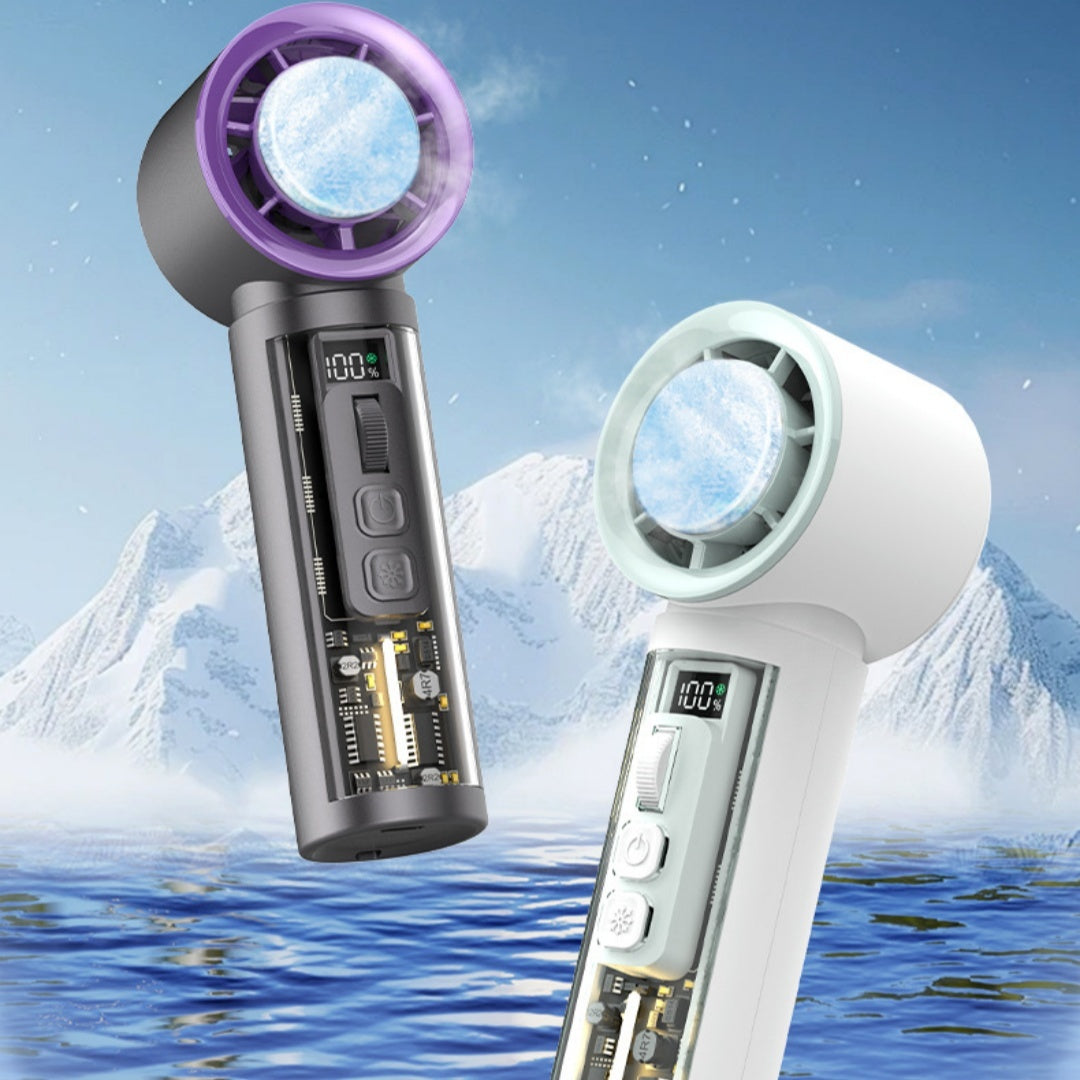 Mini-portable USB Rechargeable Handheld High-speed Turbo Fan