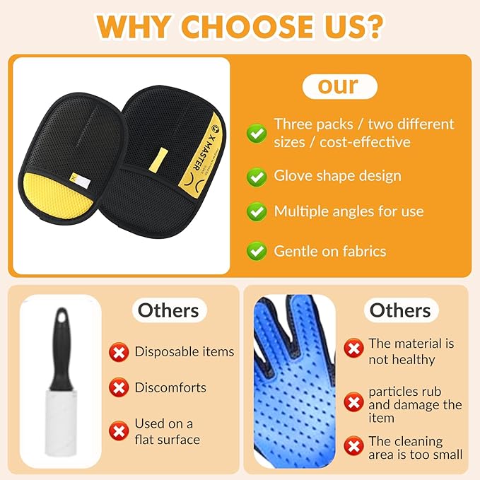 1Pc Gloves for Removing Pet Hair And Lint-Featuring a Dual-Brush