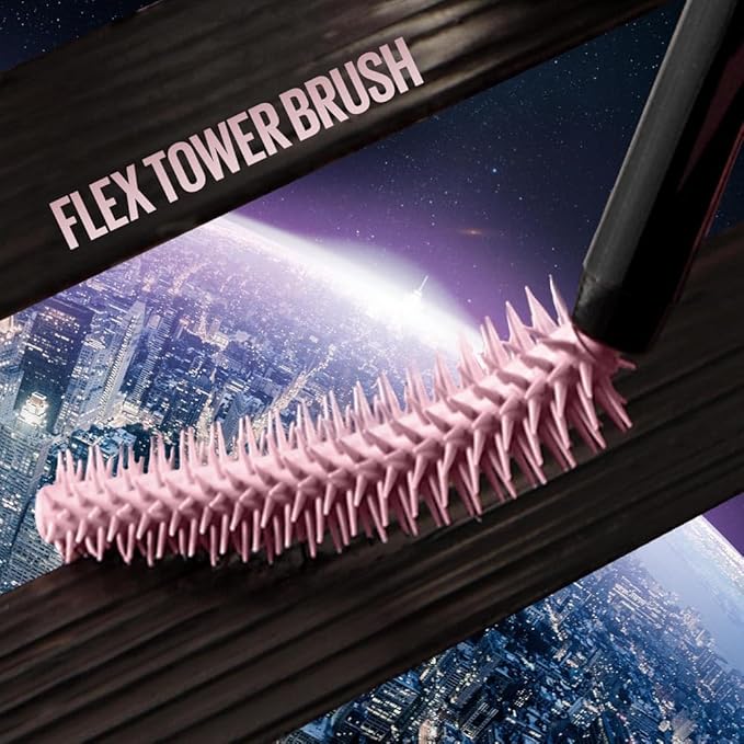 Maybelline Lash Sensational Sky High Mascara, Volumising & Lengthening Mascara, Washable Flake-Free Formula Infused with Bamboo Extract & Fibres, 7.2 ml, Shade: 01