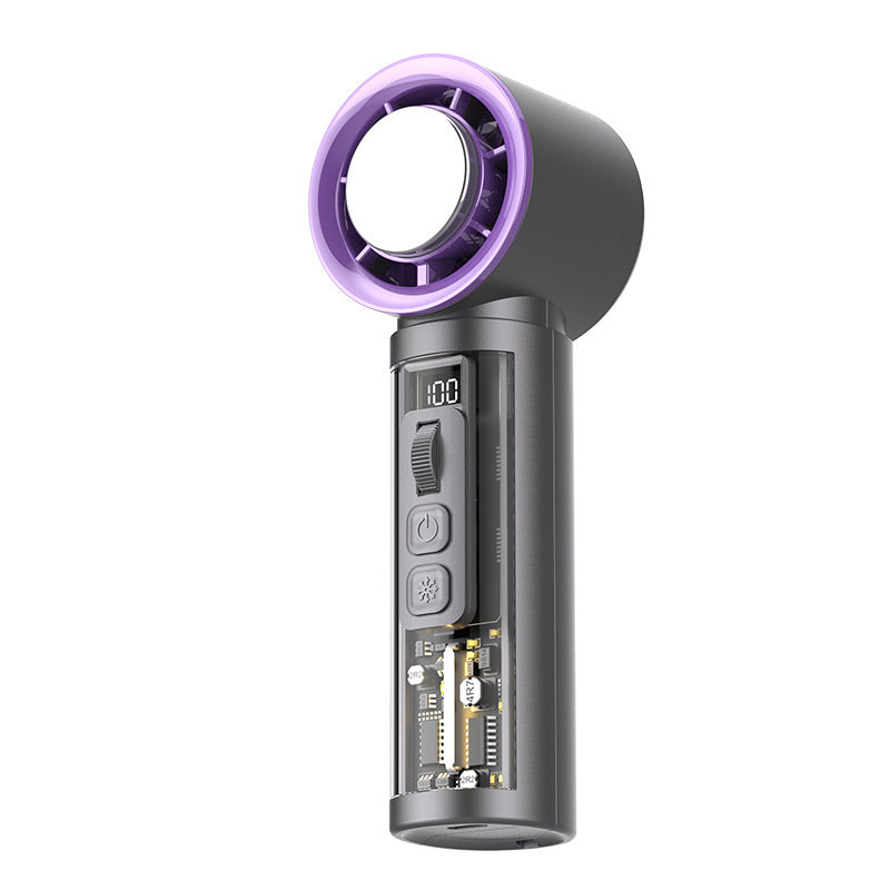 Mini-portable USB Rechargeable Handheld High-speed Turbo Fan