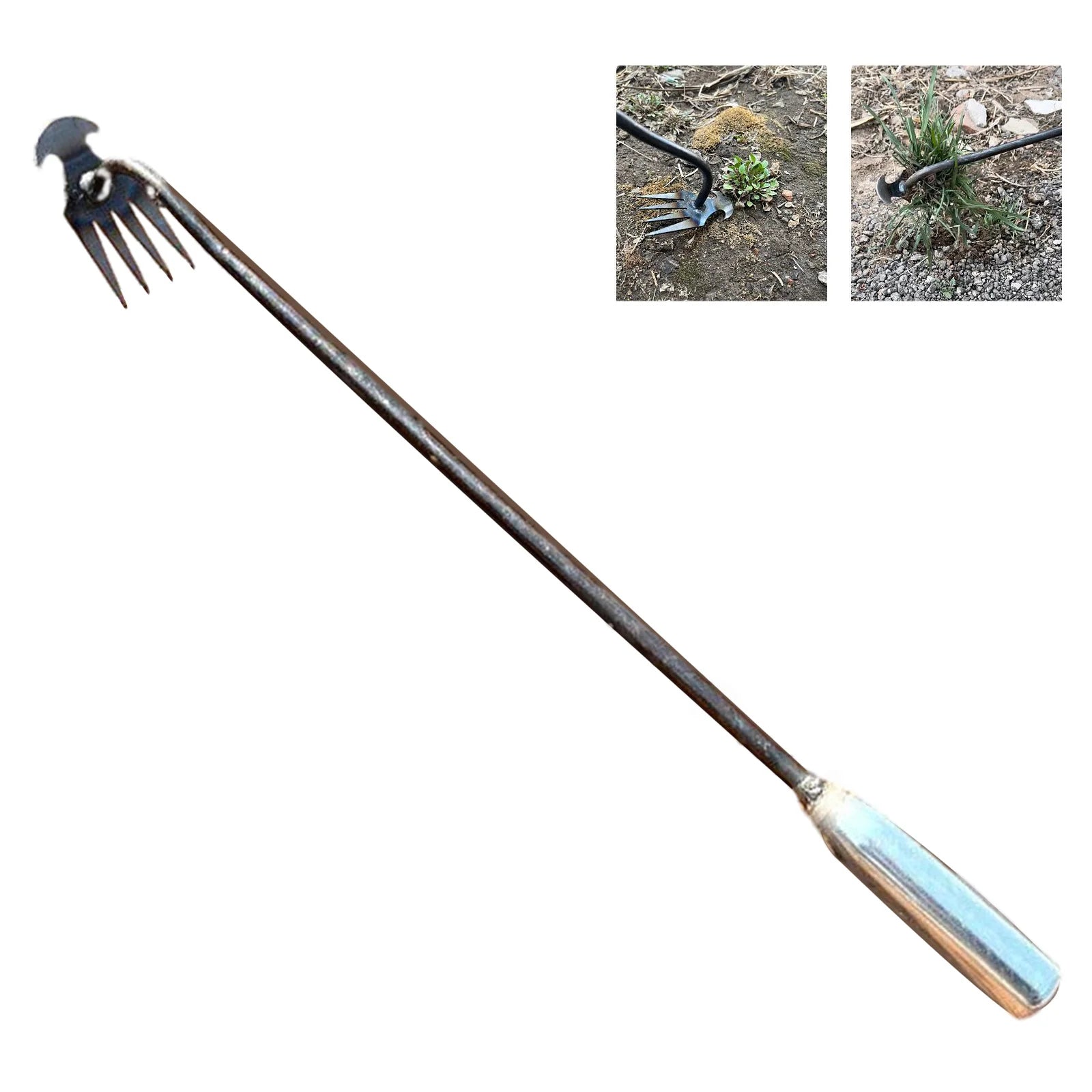 Hand Weeder Tool with Long Handle Manual Weed Digger