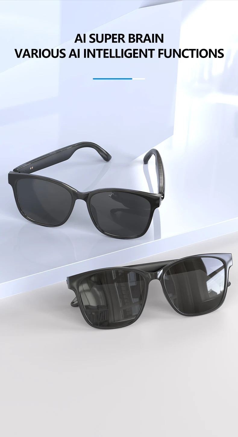 HY-C8 AI Smart Glasses Intelligent Real-time Language Translator Bluetooth Sunglasses