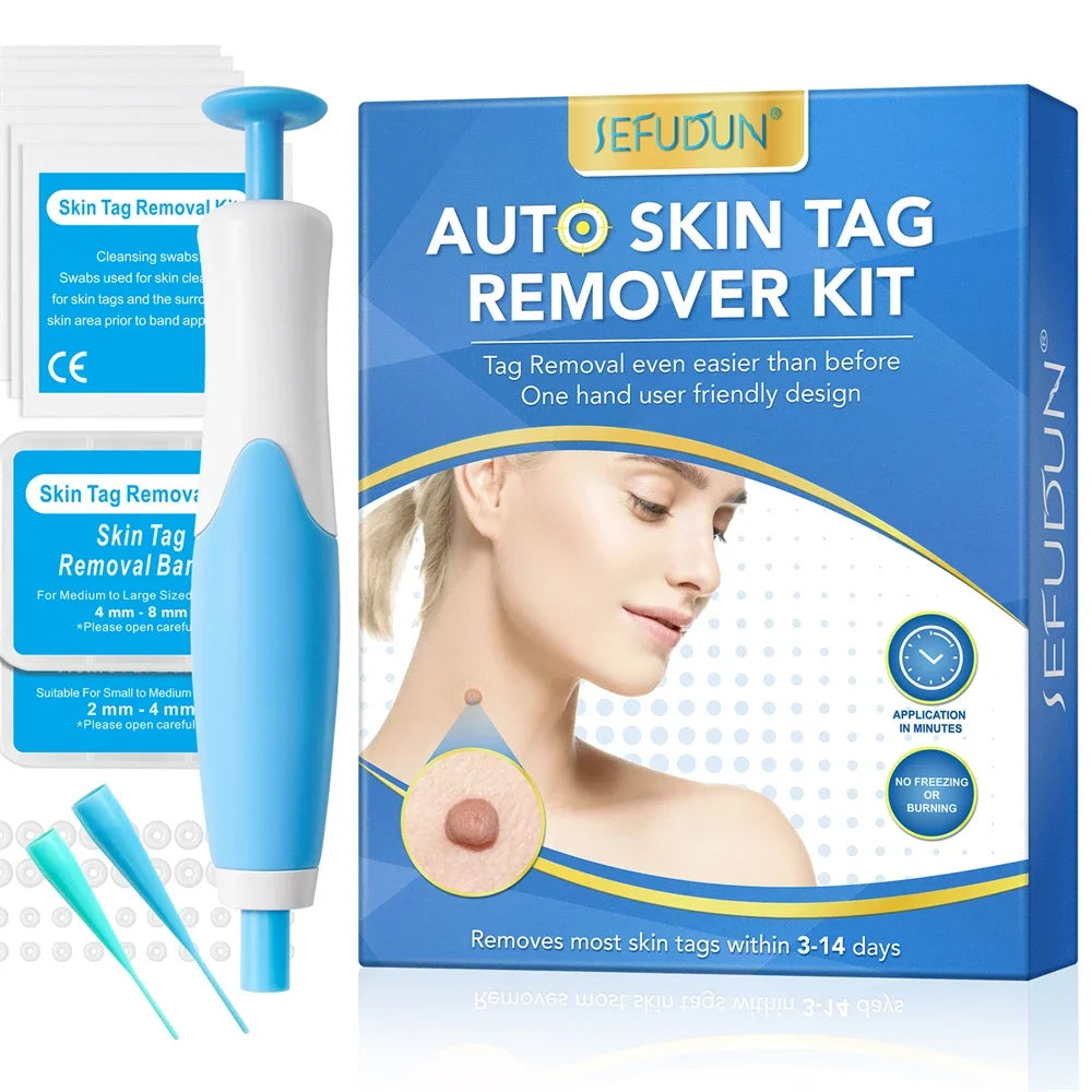 2 IN 1 Auto Micro Skin Tag Remover Device Skin Tag Removal Kit