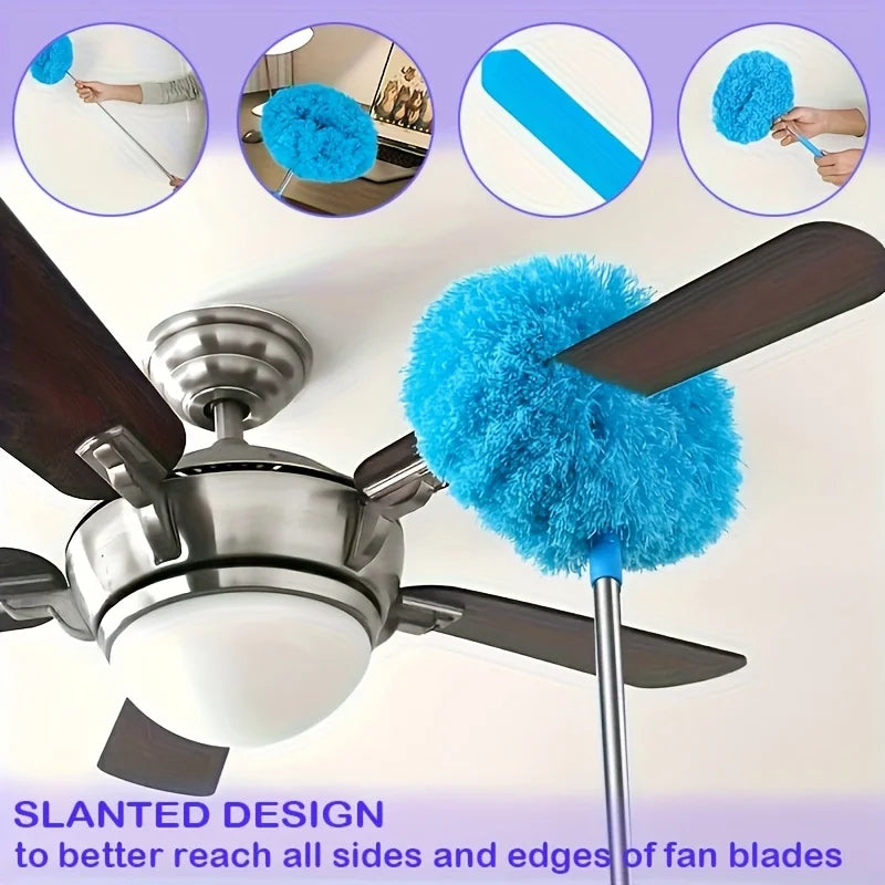Microfiber Ceiling Fan Duster with Extension Pole