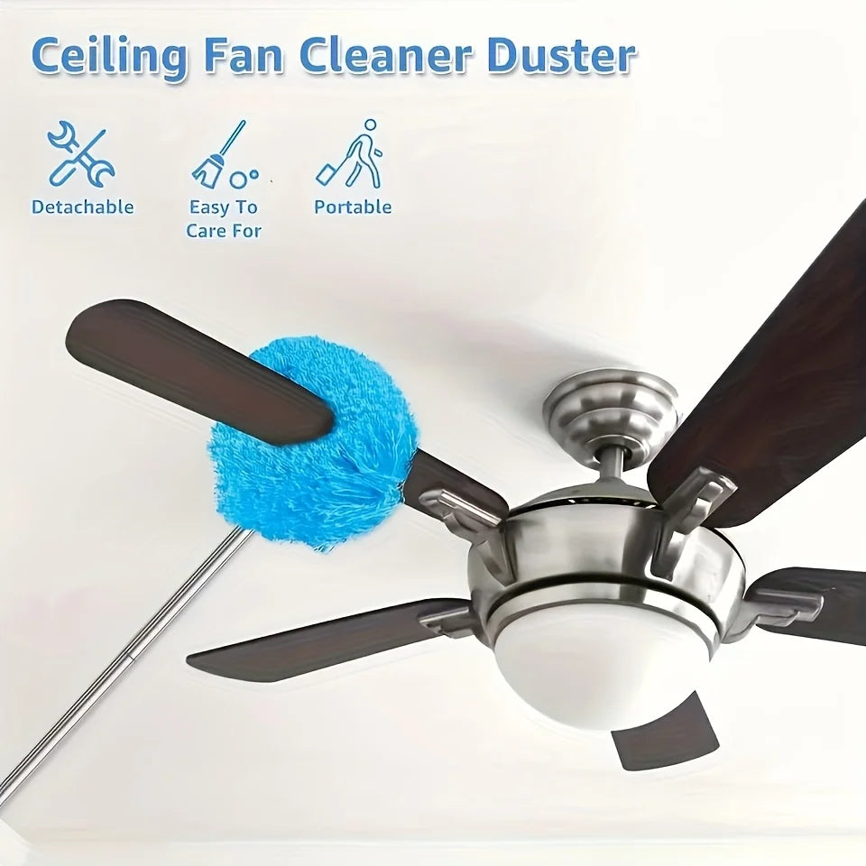 Microfiber Ceiling Fan Duster with Extension Pole