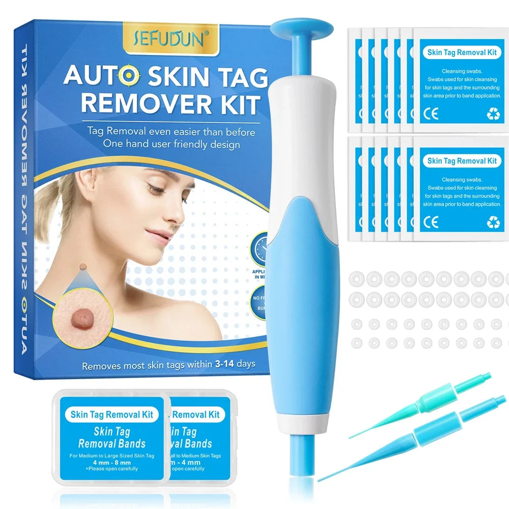 2 IN 1 Auto Micro Skin Tag Remover Device Skin Tag Removal Kit