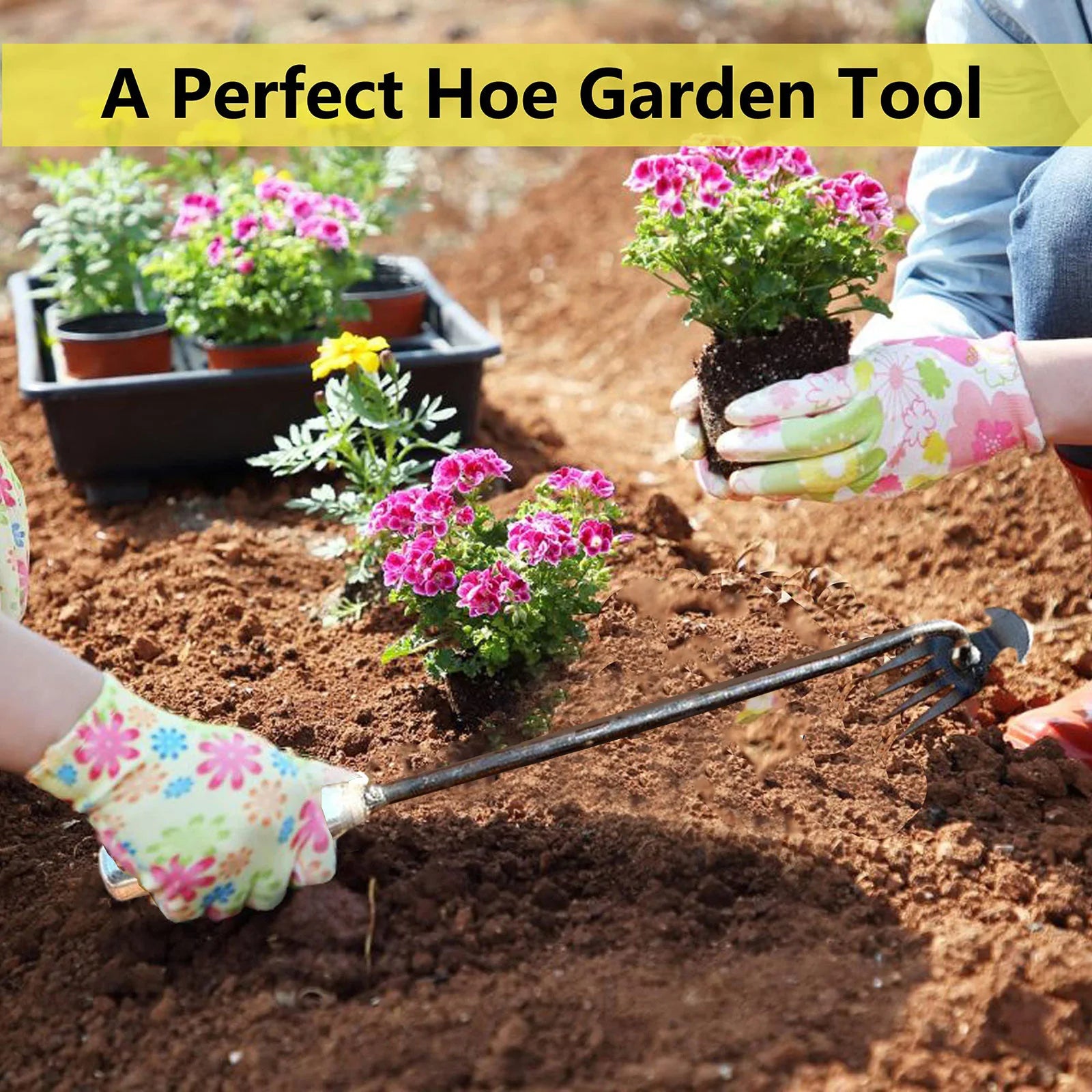 Hand Weeder Tool with Long Handle Manual Weed Digger