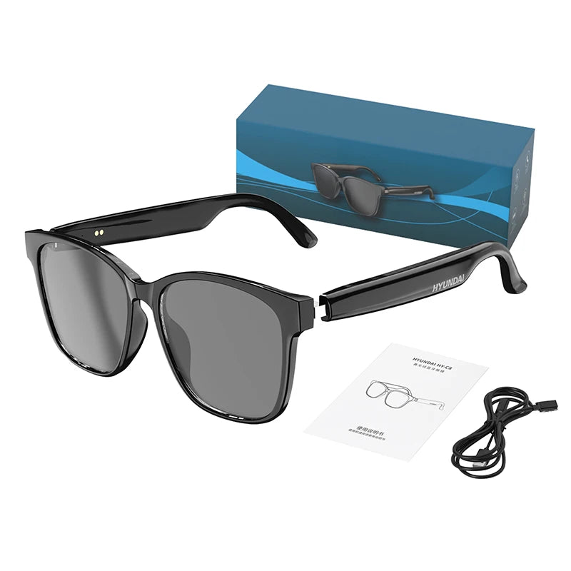 HY-C8 AI Smart Glasses Intelligent Real-time Language Translator Bluetooth Sunglasses
