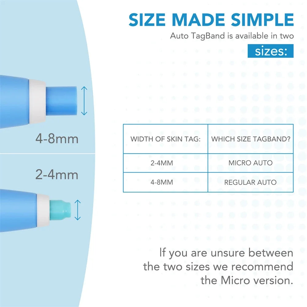 2 IN 1 Auto Micro Skin Tag Remover Device Skin Tag Removal Kit