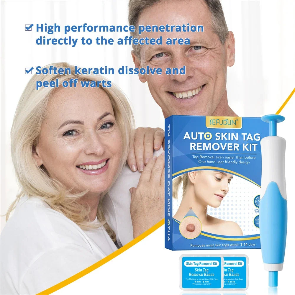 2 IN 1 Auto Micro Skin Tag Remover Device Skin Tag Removal Kit