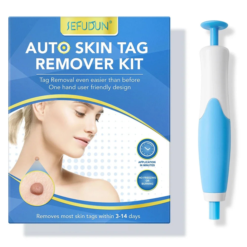 2 IN 1 Auto Micro Skin Tag Remover Device Skin Tag Removal Kit