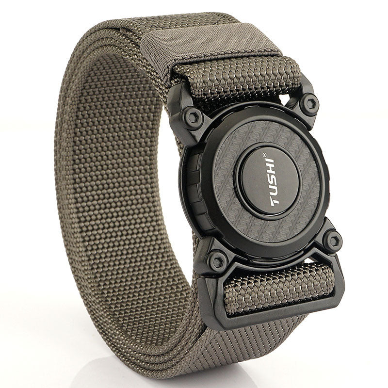 Casual Men's Quick Release Buckle Belt Tactical Nylon Waistband
