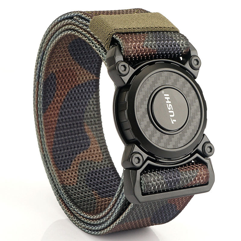 Casual Men's Quick Release Buckle Belt Tactical Nylon Waistband