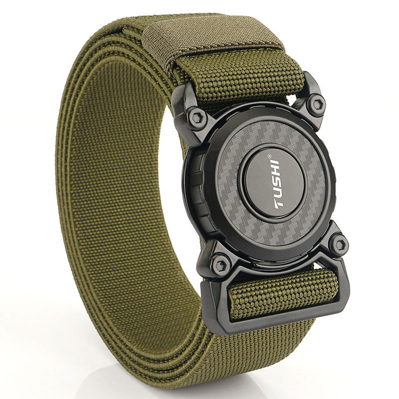Casual Men's Quick Release Buckle Belt Tactical Nylon Waistband